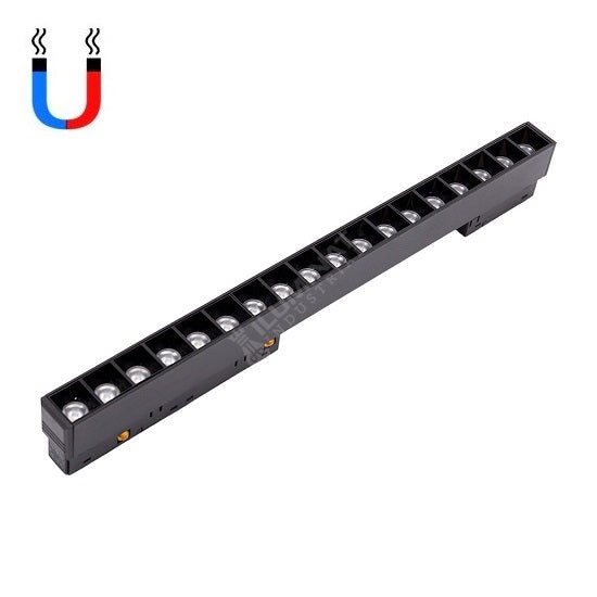 Spot Led 18W Magnetic Negru Liniar Track Light