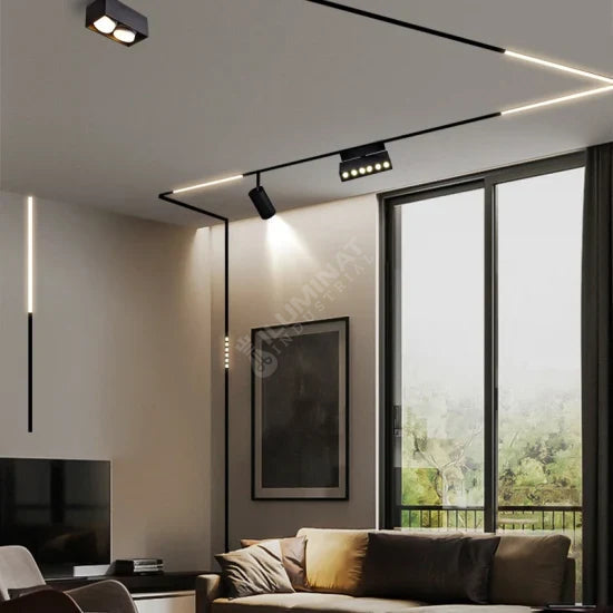 Spot LED 90 Grade 24W 62cm Magnetic CCT Negru Mat MAGNETIC CCT / SPOT MAGNETIC CCT / 24W TRACK LIGHT