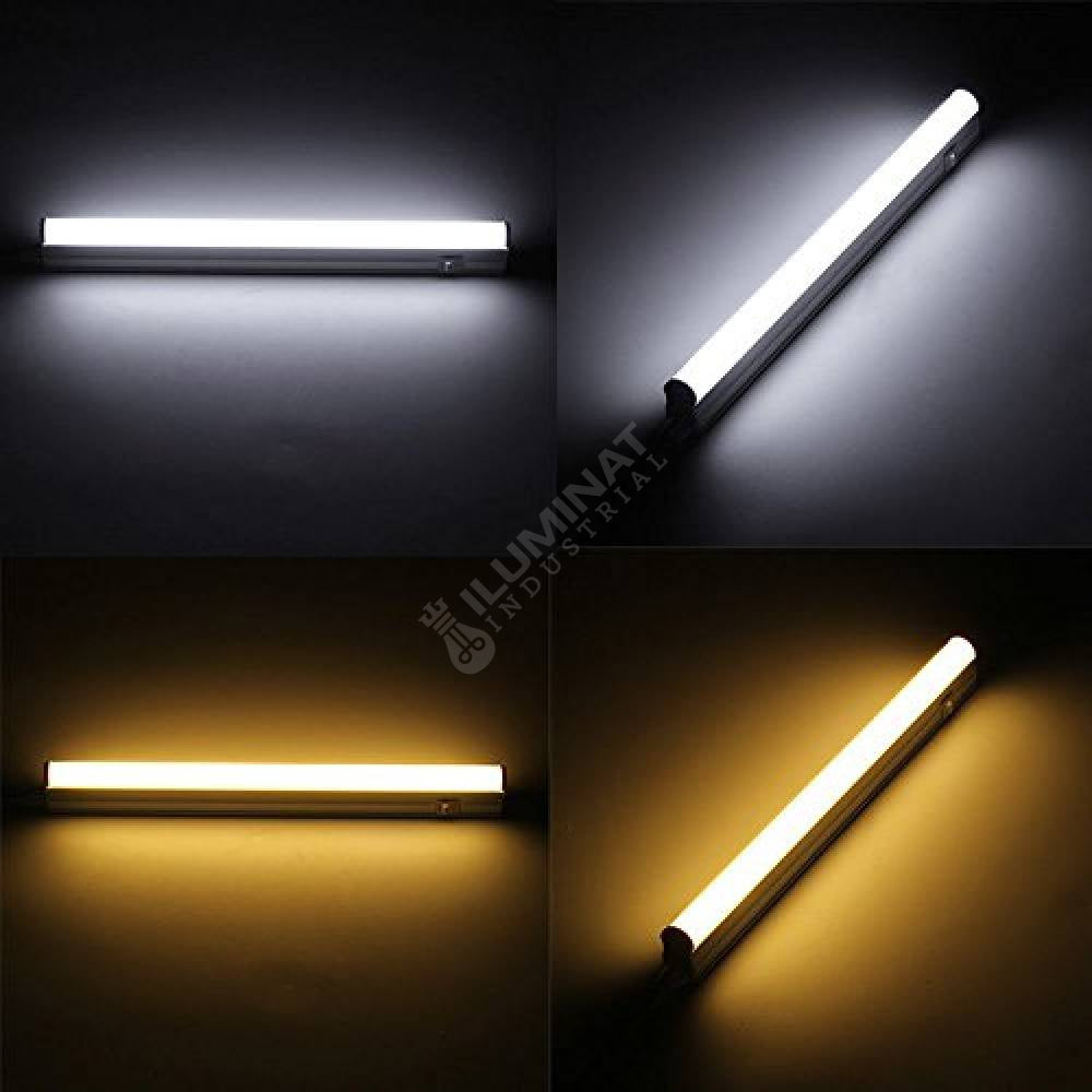 Tub Led T5 Mat Cu Suport Inclus Si Intrerupator 60Cm 7W Liniar Light