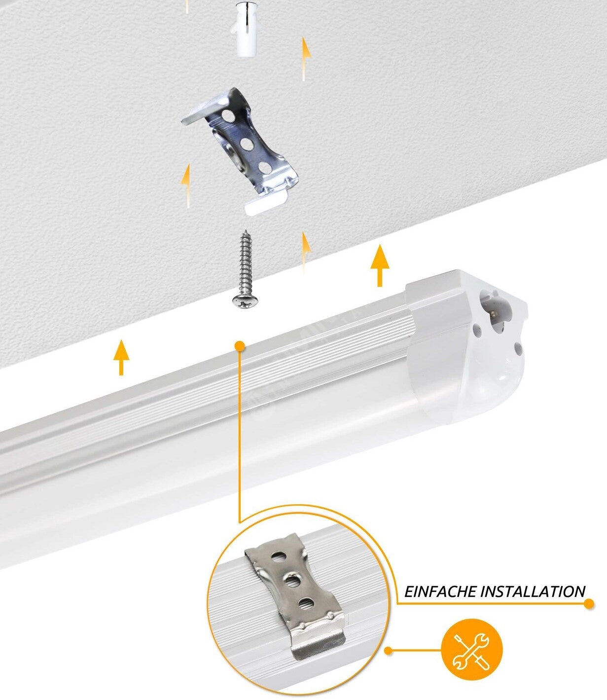 Tub Led T8 Transparent Suport Inclus 120Cm 18W Interconectabil Tube