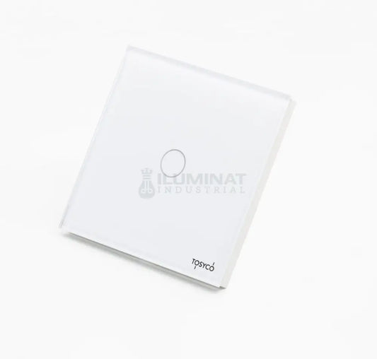 Intrerupator cap scara - cruce simplu wireless cu touch din sticla