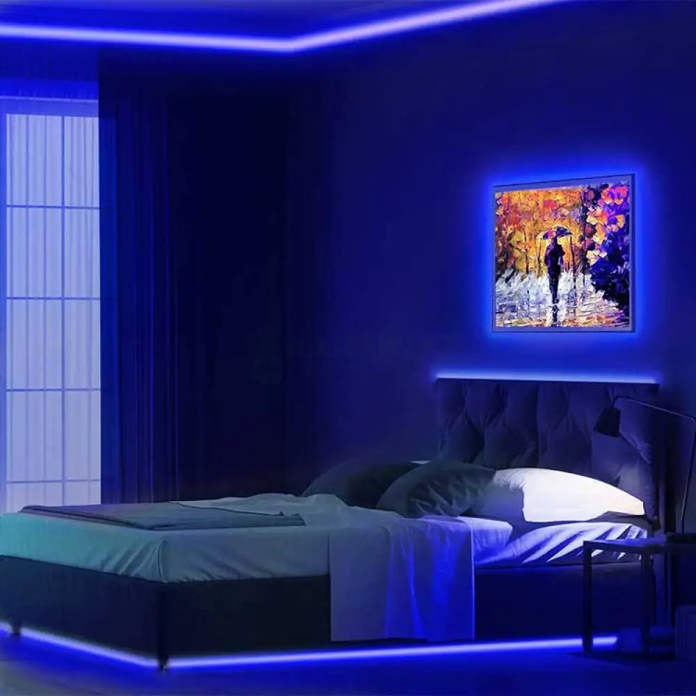 Kit Banda Led Rgb 12V Ip21 Interior 5 Metri Telecomanda 44 Taste Strips