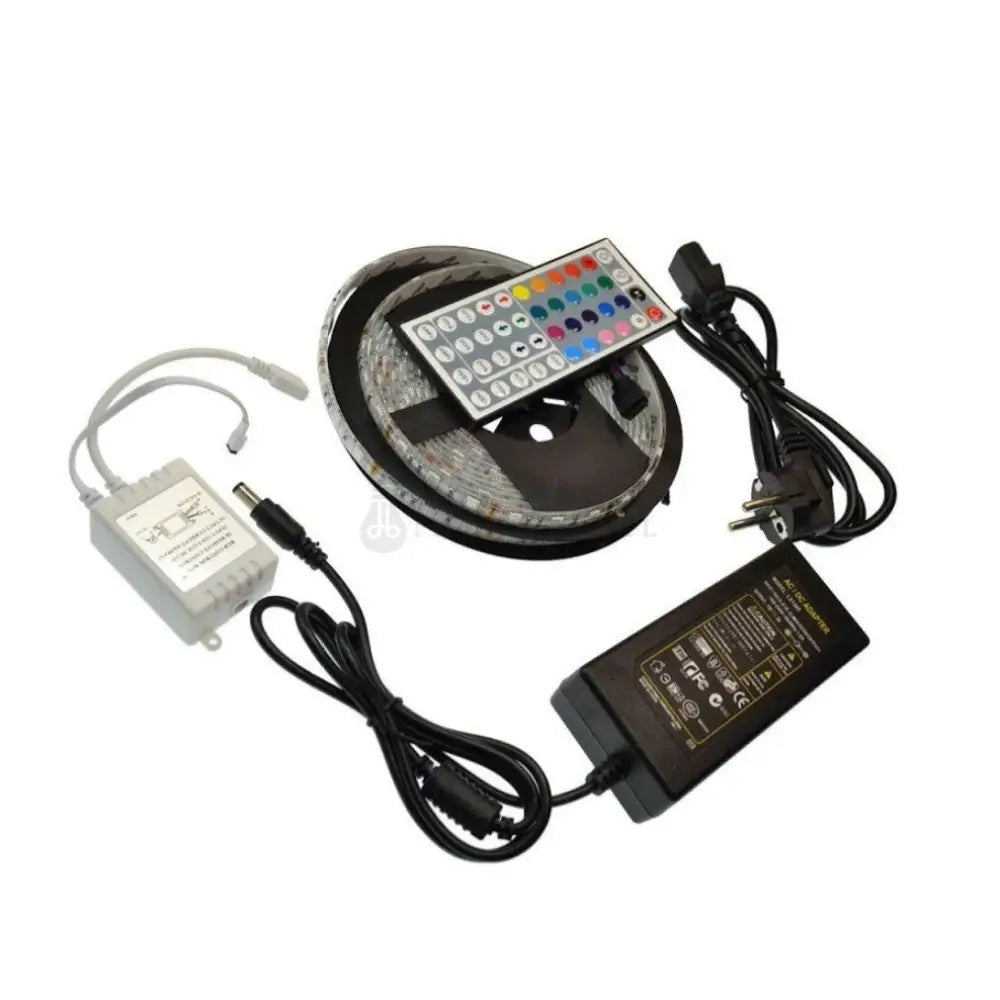 Kit Banda Led Rgb 12V Ip21 Interior 5 Metri Telecomanda 44 Taste Strips