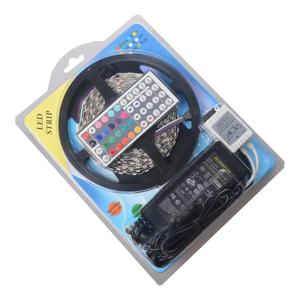 Kit Banda Led Rgb 12V Ip65 Exterior 5 Metri Telecomanda 44 Taste Strips