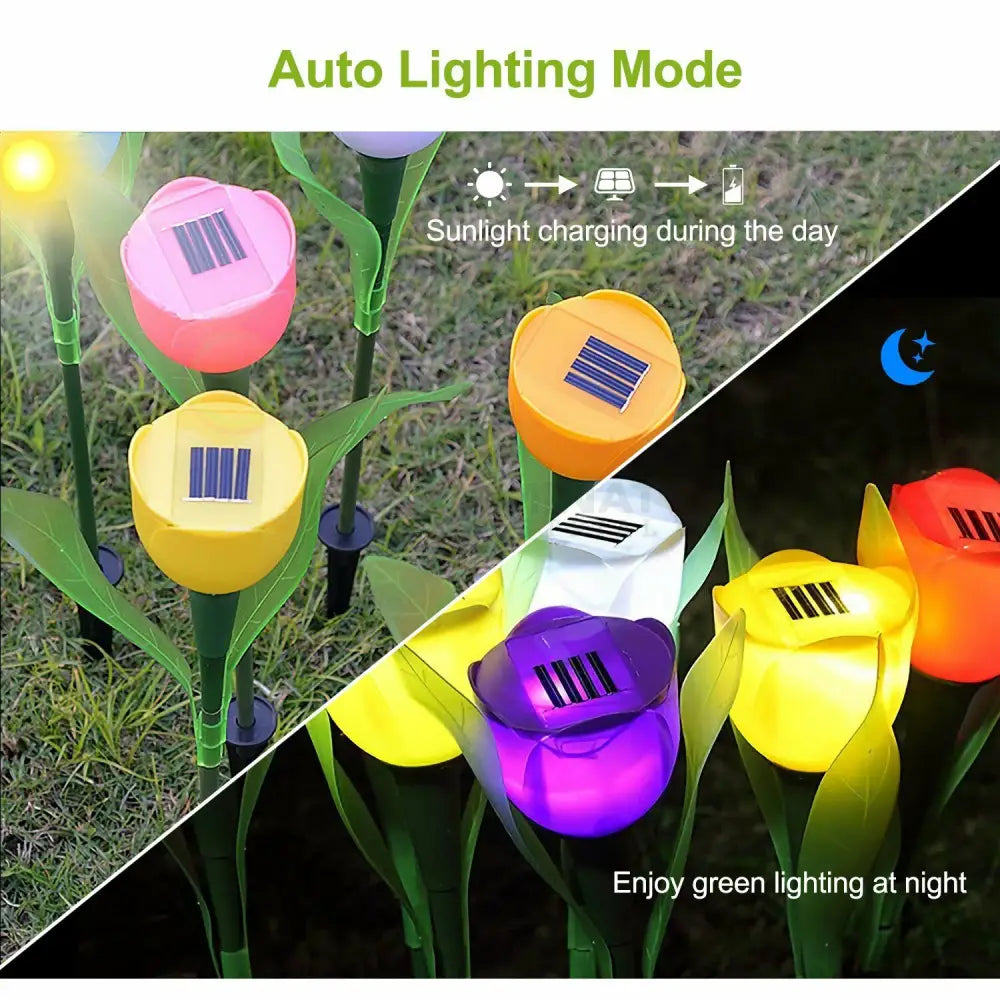 Lalea Led Cu Incarcare Solara - Diverse Culori Rgb Solar Lamp