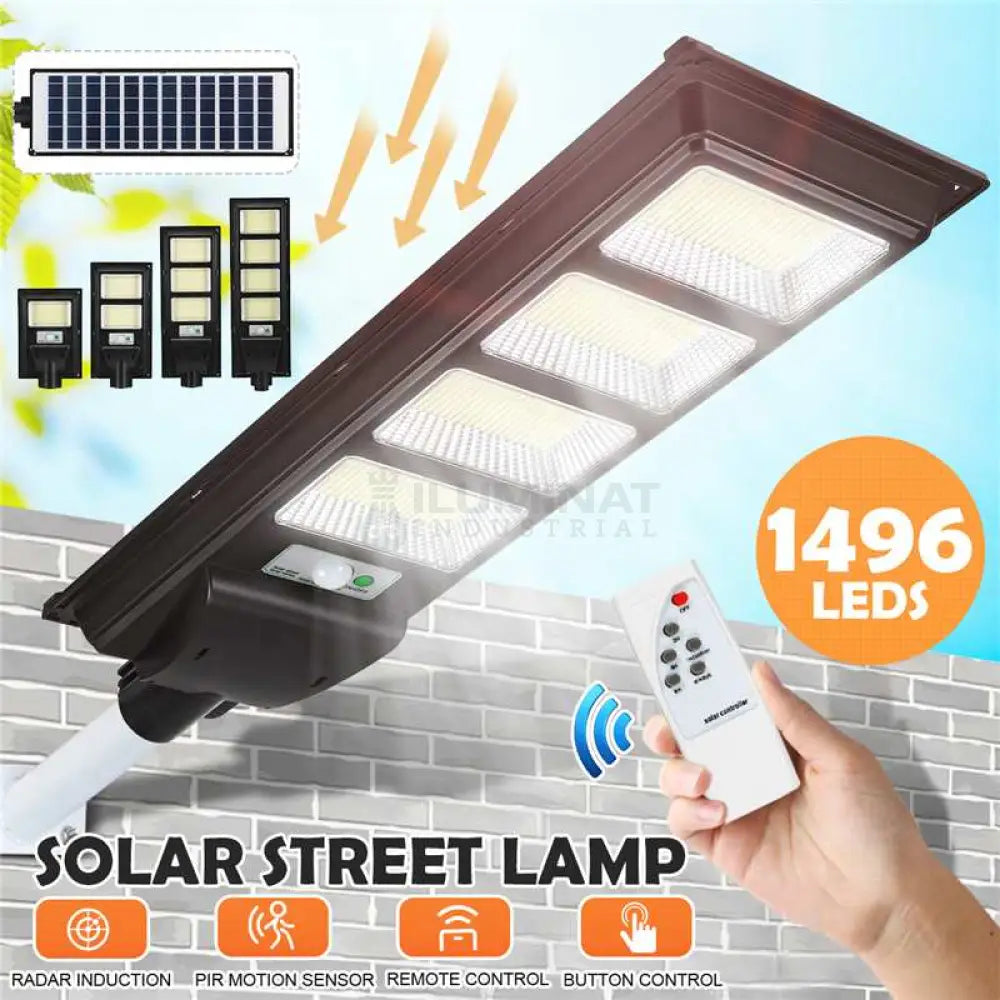 Lampa Led 120W Solara Slim Senzor Miscare + Telecomanda Street Light