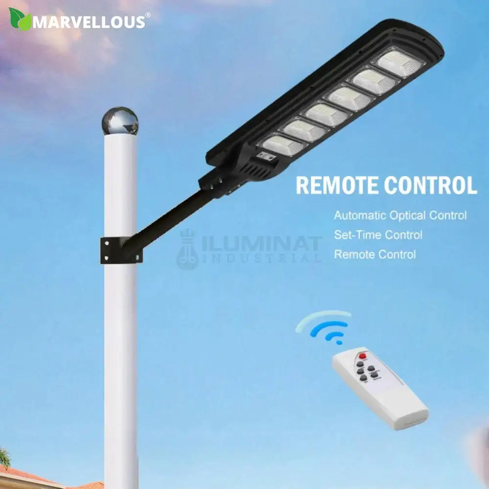 Lampa Led 300W Solara Slim Senzor Miscare + Telecomanda Street Light