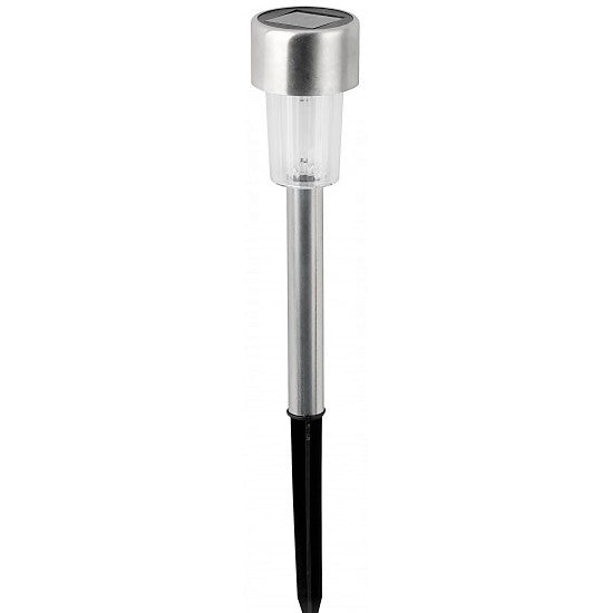 Lampa Led Solara De Gradina Pluton Silver Solar Lamp