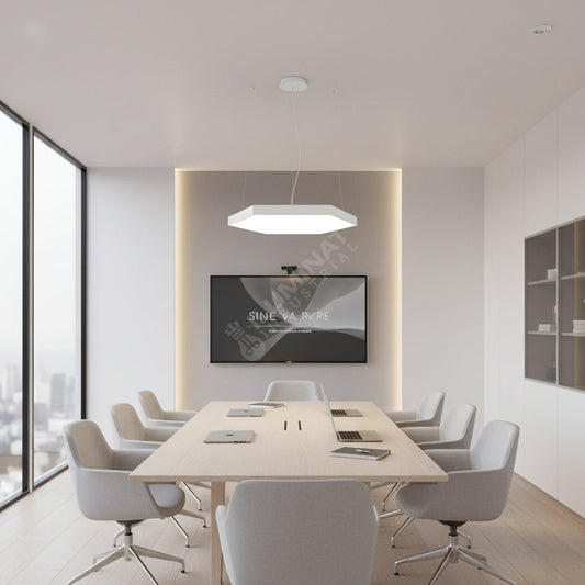 Lustra LED HexaGlow Alb Mat 210W CCT