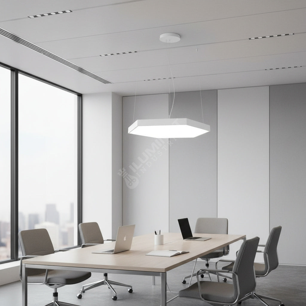 Lustra LED HexaGlow Alb Mat 210W CCT