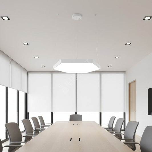 Lustra LED HexaGlow Alb Mat 210W CCT