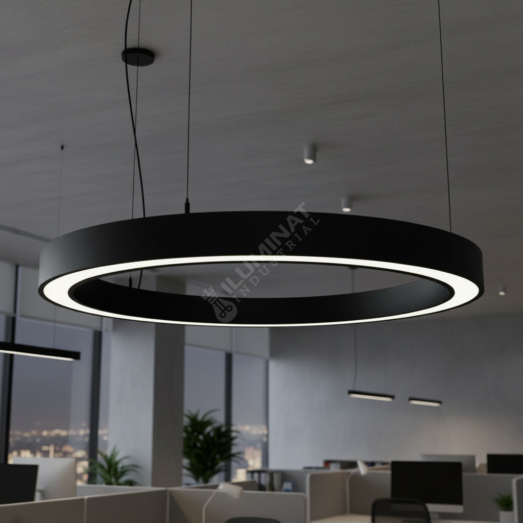 Lustra LED NeoRing Black 144W CCT
