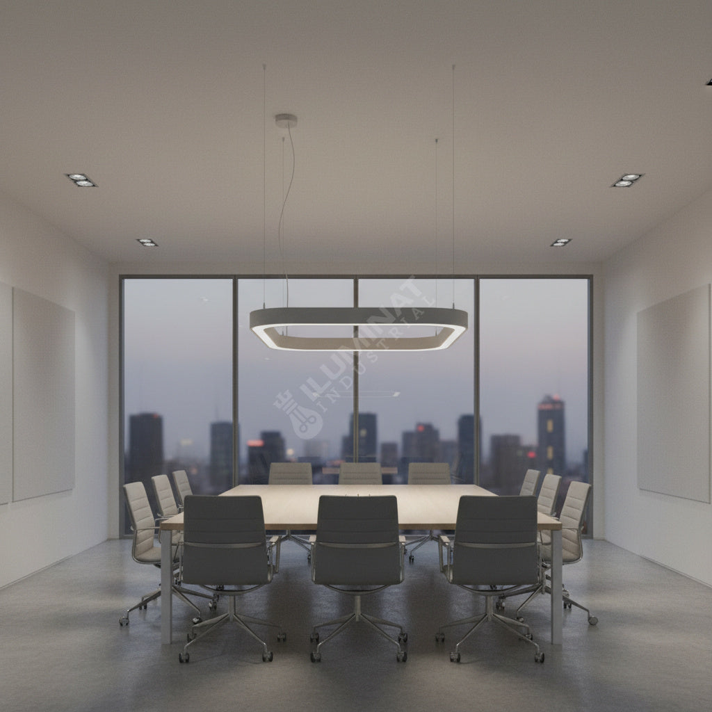 Lustra LED QuadraLine Gri 139W CCT