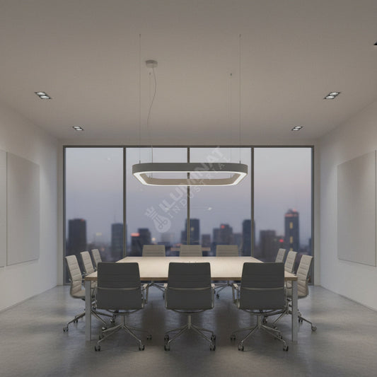 Lustra LED QuadraLine Gri 139W CCT