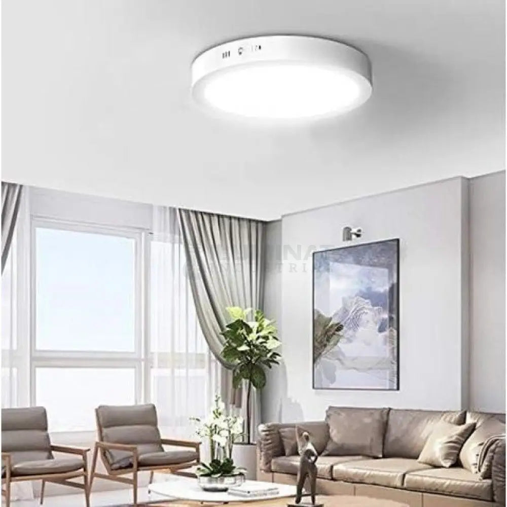 Panou Led 24W Rotund 28Cm Alb Aplicat Ceiling Light