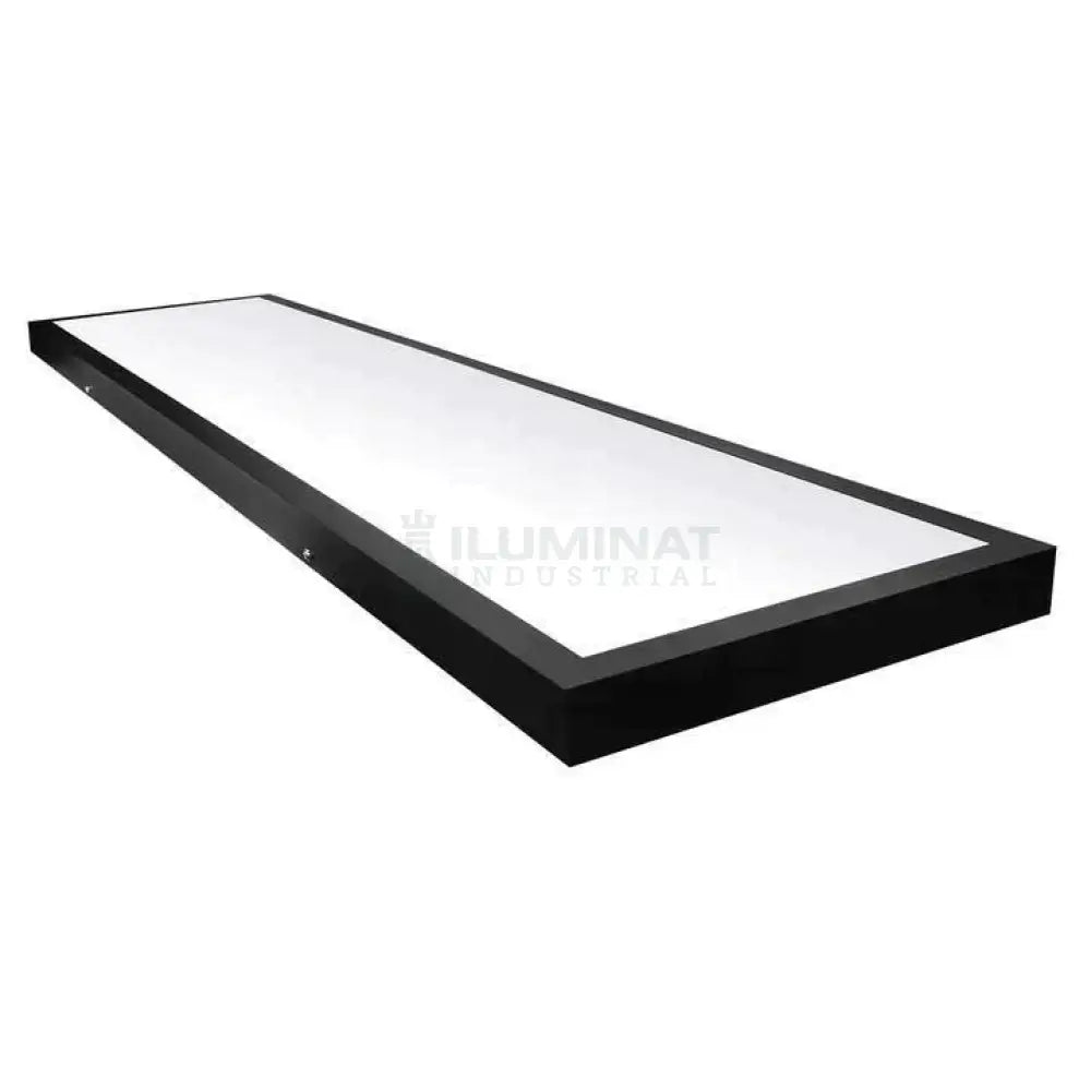 Panou Led 48W 120X30Cm Negru Aplicat Panel