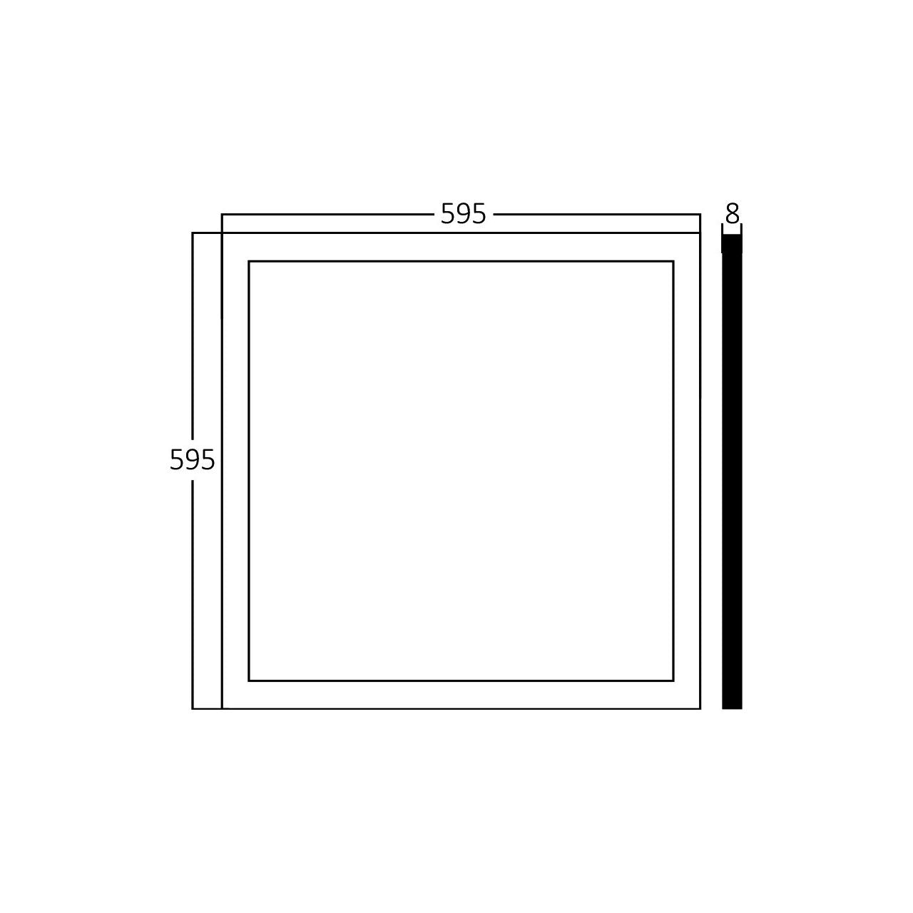 Panou LED Slim Incastrabil 595X595 Alb 48W CCT
