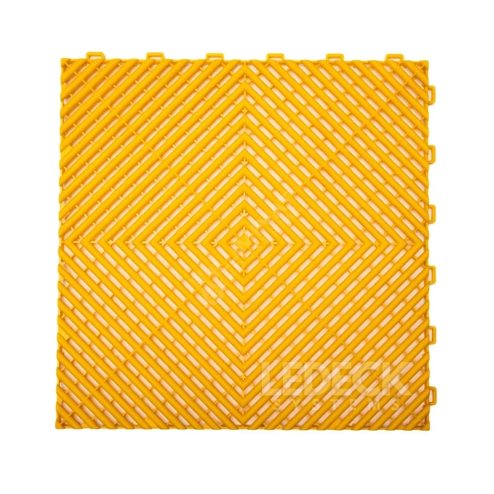 Pardoseala Modulara Galbena Din Polipropilena Rezistenta la 8 Tone 40x40CM