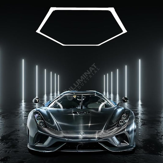 Plafoniera LED Tip Hexagon 83x98CM 60W Echivalent 500W