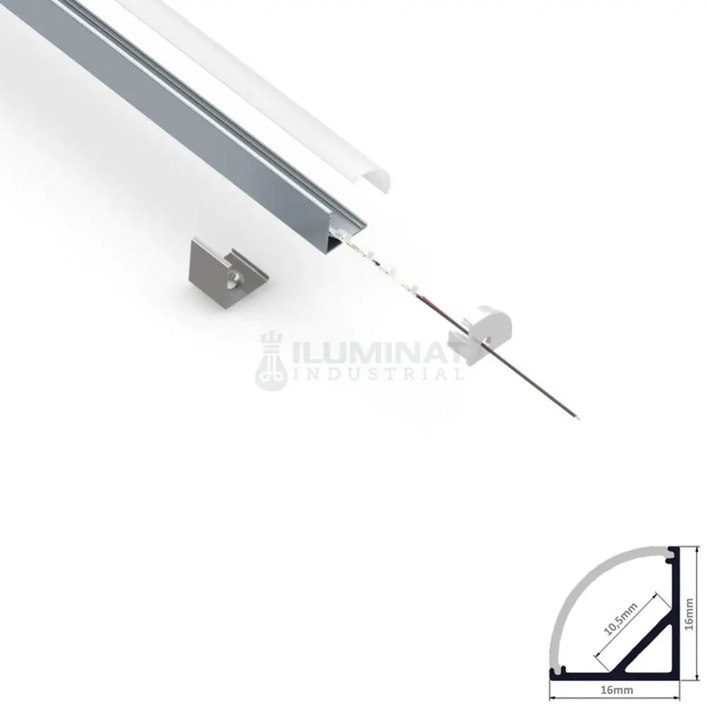 Profil Aluminiu Aplicat Colt 90 Grade 2 Metri Led Strips