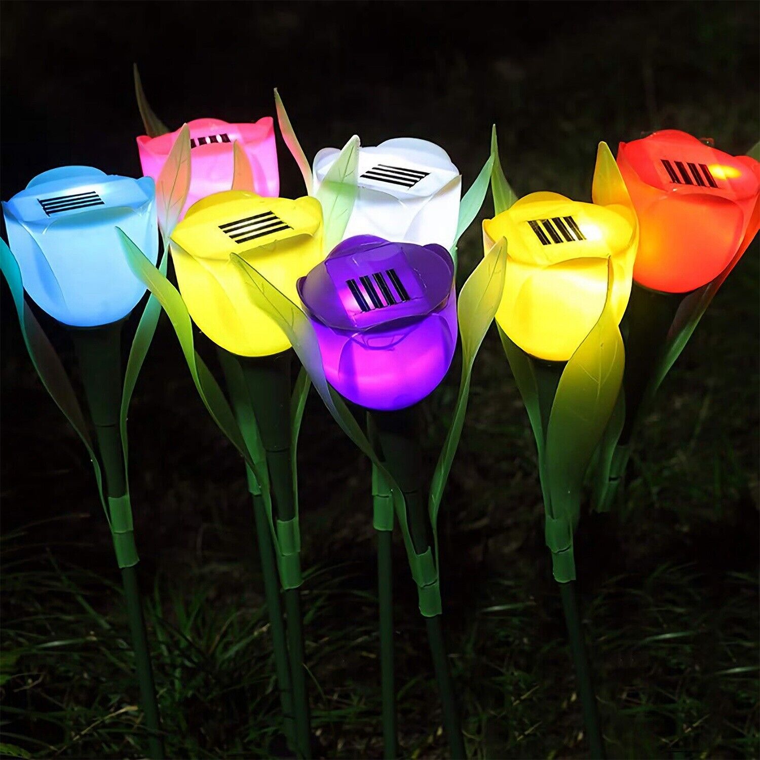 Lalea Led Cu Incarcare Solara - Diverse Culori Rgb Solar Lamp
