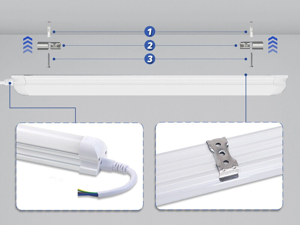 Tub Led T8 Mat Suport Inclus 120Cm 18W Interconectabil Liniar Light