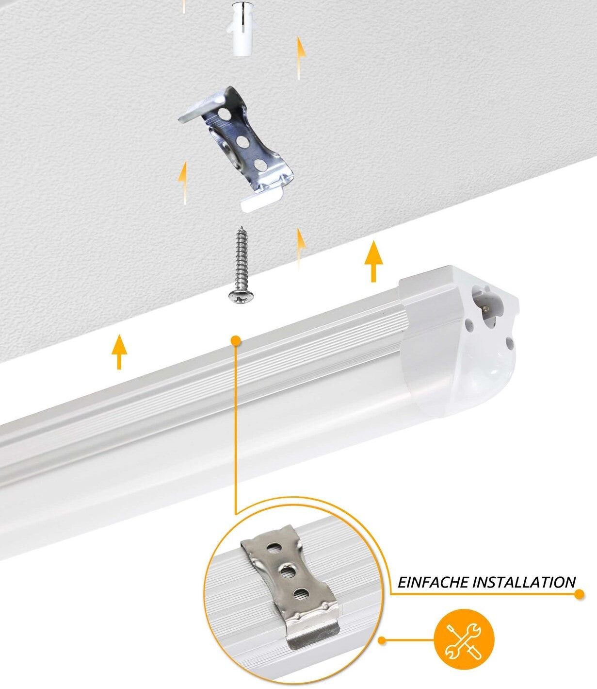 Tub Led T8 Mat Suport Inclus 120Cm 18W Interconectabil Liniar Light