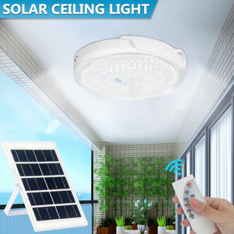 Aplica Led 100W Cu Panou Solar Si Telecomanda Wall Light Fixtures
