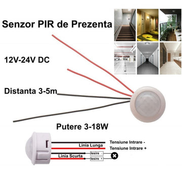 Senzor De Miscare Pir 12V-24V Lighting Accessories