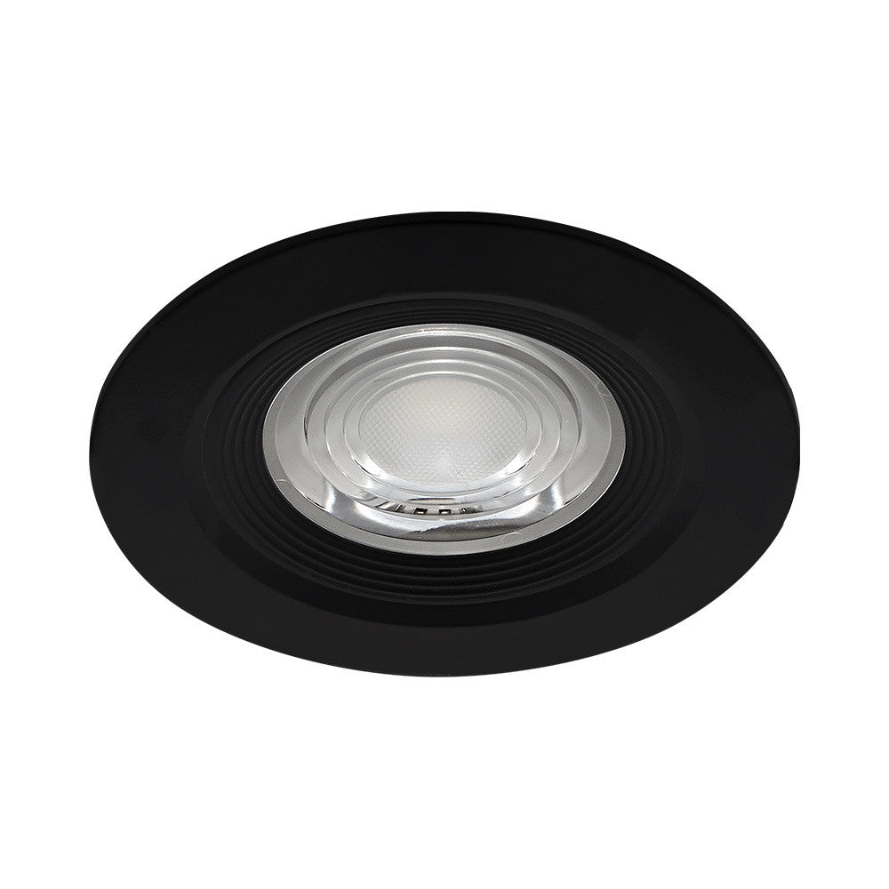 Spot LED 7W Incastrabil CCT cu 3 Lumini Rotund Negru pentru Exterior IP54