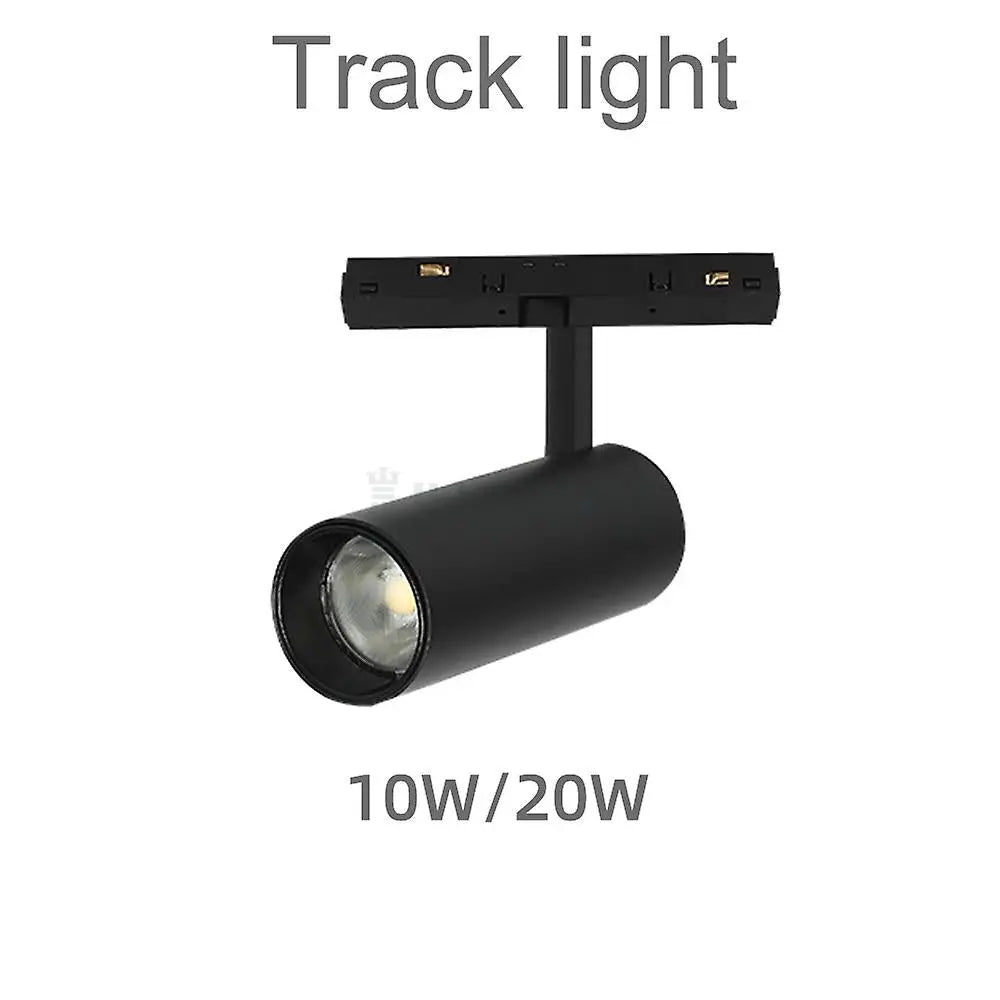 Spot Led 10W Magnetic Cilindru Smart Cct Negru Telecomanda Track Light