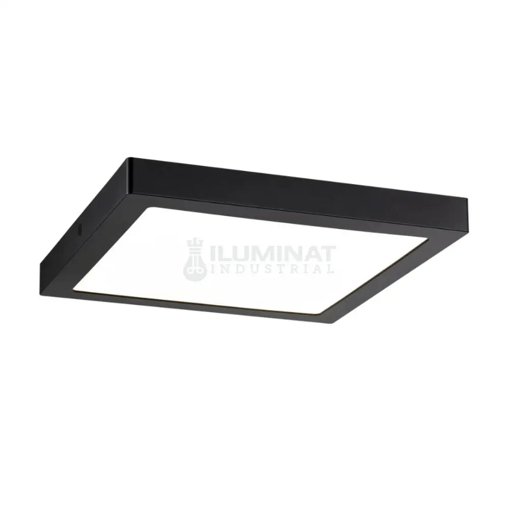 Spot Led 12W Patrat Negru / 160X160Mm Aplicat Led Ceiling Light