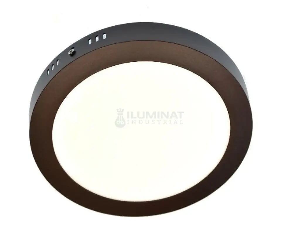 Spot Led 12W Rotund Negru / ⌀160Mm Aplicat Led Ceiling Light