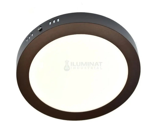 Spot LED 12W Rotund Negru / ⌀160mm / Aplicat