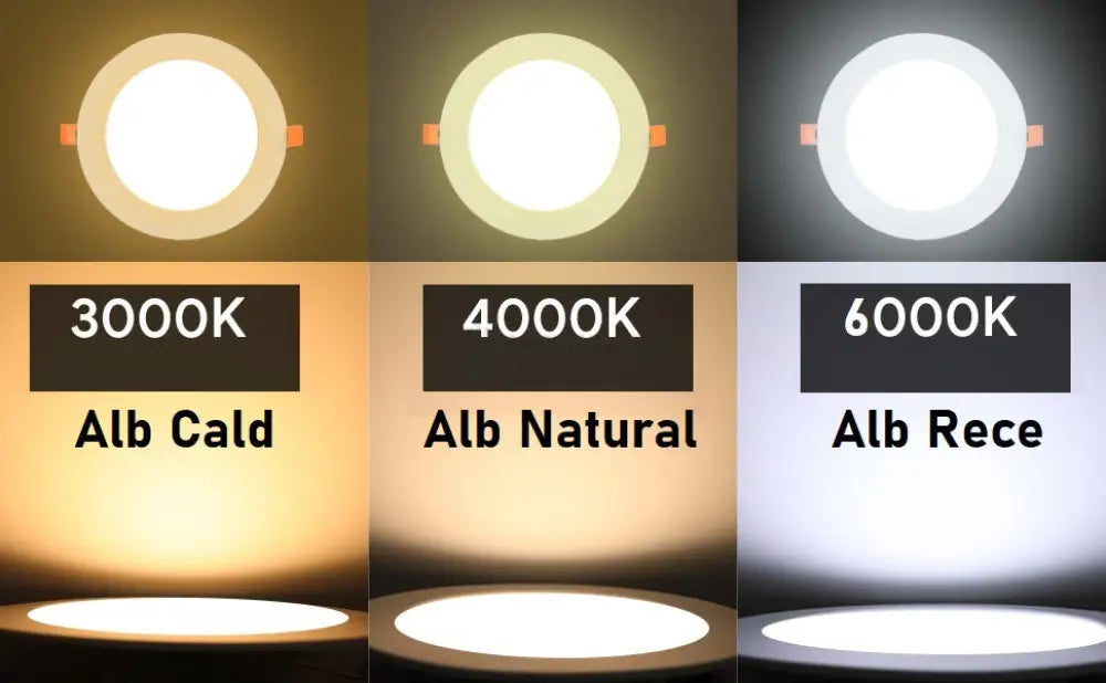 Spot Led 12W Slim Rotund Alb / 168Mm Incastrabil Spot Light