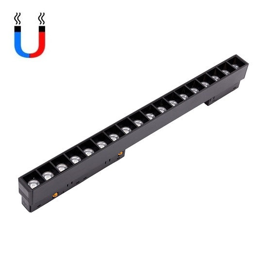 Spot Led 18W Magnetic Negru Liniar Track Light