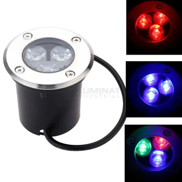 Spot Led Exterior 3W Rgb Pardoseala Incastrabil 12V Exterior Lamp