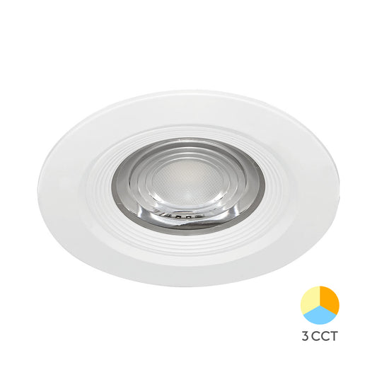 Spot LED 7W Incastrabil CCT cu 3 Lumini Rotund Alb pentru Exterior IP54