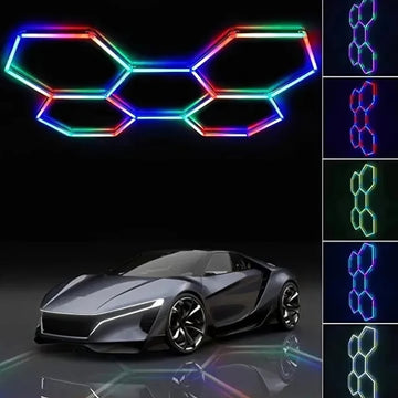HoneyComb LED Hexagon Luminos RGB 235x162cm